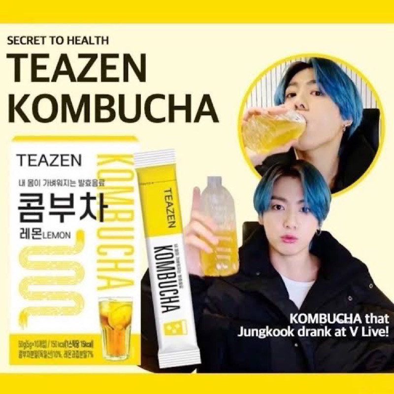 TEAZEN Kombucha ทีเซ็น คอมบูชา #ชาจองกุก 🇰🇷พร้อมส่ง🇰🇷