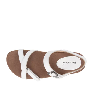 Dortmuend "Smart Mom Series" Jane JF110 002-000 White รองเท้าส้นเตี้ยเพื่อสุขภาพ รองช้ำ รองเท้าคนท้อง