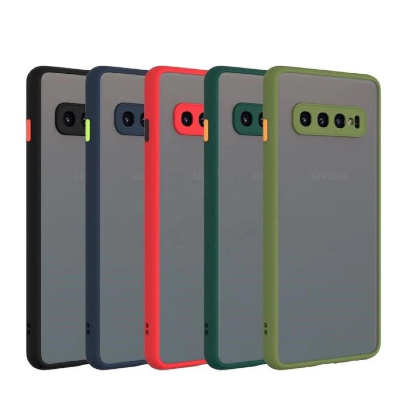 เคสกันกระเเทก Samsung Galaxy S10 plus/S10 เคสขอบสี กันกล้อง กันกระแทก