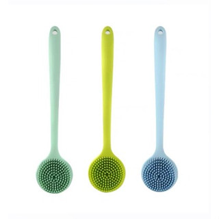 Long handle bath brush แปรงขัดผิวหลังซิลิโคนสินค้าคละสี