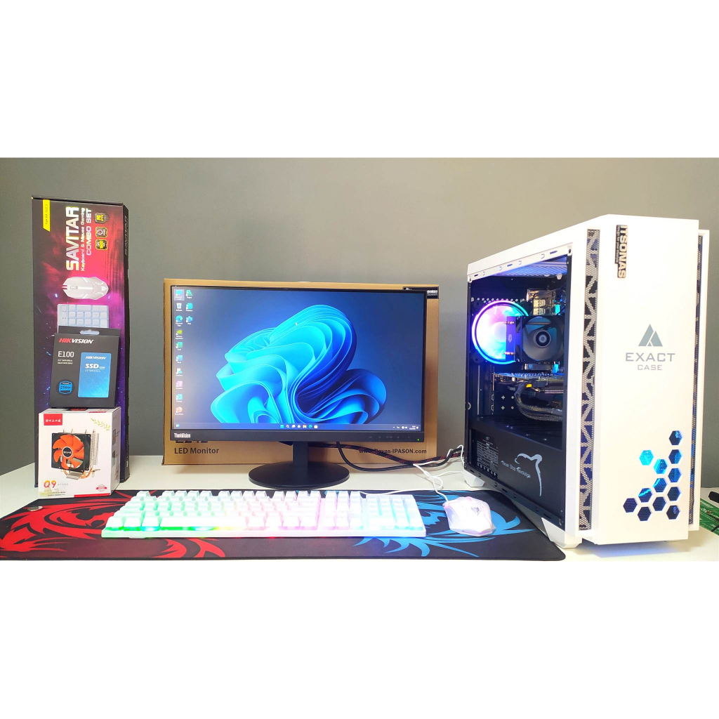 คอมครบชุดI5 8400 RAM DDR4 16G RX570 8GB จอ  22นิ้ว 100Hz
