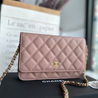 CHANEL WALLET ONCHAIN  🔥เป็นรุ่นที่ต้องมี เห็นเล็กๆเเบบนี้เเต่ไส้ของได้เยอะมา