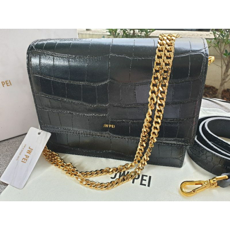 JW PEI (แท้) สีดำปั๊มลาย(ขายแล้ว)