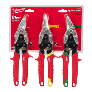 ชุดกรรไกรตัดโลหะ 3 ชิ้น Milwaukee 3 PC Aviation Snip Set