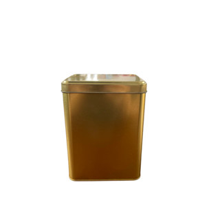 กระป๋องทรงเหลี่ยมโลหะ  กระป๋องคุกกี้ ชา กาแฟ tin box tin can กระป๋องเก็บกาแฟ/ชา