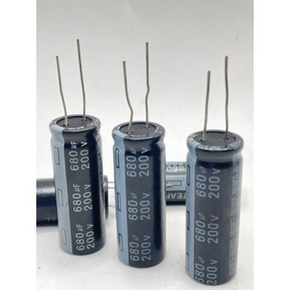 แพ็ค5 ตัง680uf 6.3v 10v 25v 35v 50v 63v 200vอลูมิเนียม Electrolytic Capacitor ขาเขี้ยว2ขา