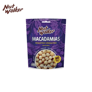 นัท วอล์คเกอร์ แมคคาเดเมียอบ 300 ก. Nut Walker Roasted Unsalted Macadamias 300 g.
