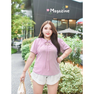 🔥Plussize🔥เสื้อคนอ้วน🔥ไซส์วัดจริง 52”ยืดใด้สุด 56