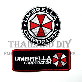 ชุดคู่ ตัวรีดติดเสื้อ ชุดทหาร งานปัก หน่วยปราบ ซอมบี้ Umbrella Corporation Biohazard Patch DIY WOP ตัวรีด อาร์มติดเสื้อ