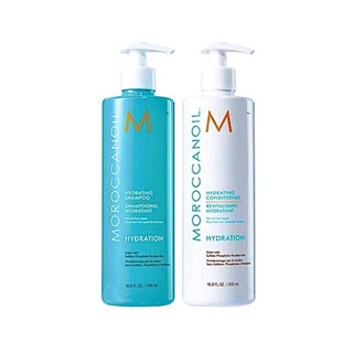 Moroccanoil Hydrating Shampoo/Conditioner 500ml   แชมพู ครีมนวดผม สำหรับผมแห้ง และ ขาดน้ำ