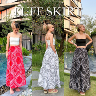 SOMEDAY : LUFF SKIRT | กระโปรงระบาย 3 ชั้น ลายpasley