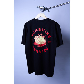 Sunshine Service T-shirt Black, White