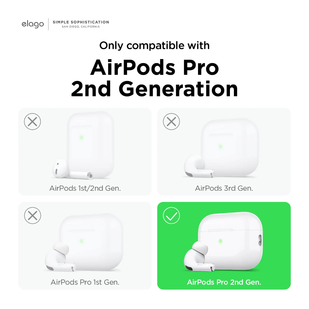 elago เคส สำหรับ AirPods Pro1 & Pro2 Ear Tips Cover ที่ครอบหู ลิขสิทธิ์แท้จากตัวแทนจำหน่าย - รูปที่ 2