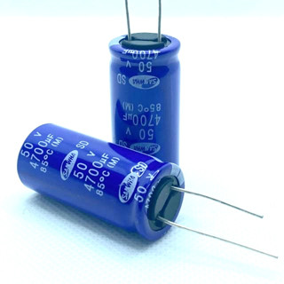 Capacitor ยี่ห้อ Samwha ของแท้  ค่า 4700uF/50V. จำนวน 5ตัว