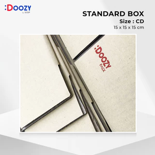 กล่องไปรษณีย์ ขนาด CD ( 15 x 15 x 15 ซม.) แพ็ค 20 กล่องพัสดุ กล่องฝาชน Doozy Pack ถูกที่สุด!