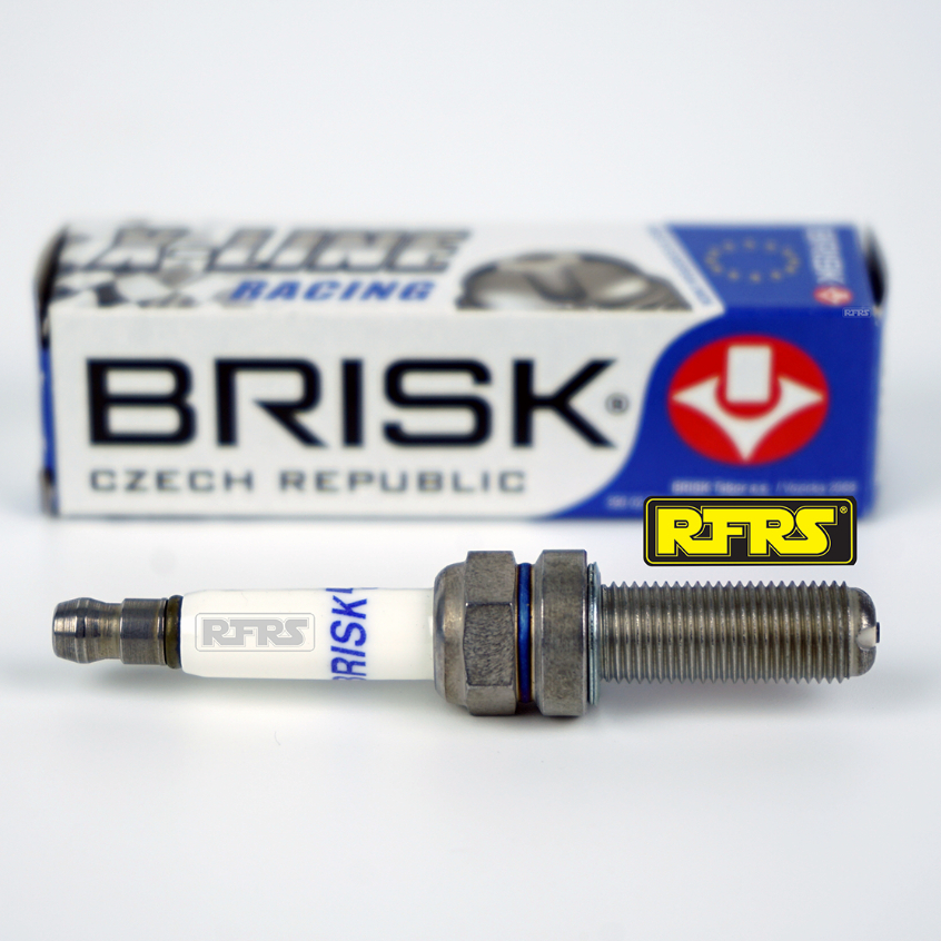 หัวเทียนBRISK X-Line 4 เขี้ยวแกนเงินHONDA FORZA300-350  (9X01ROC)xline Spark Plug Made in EU