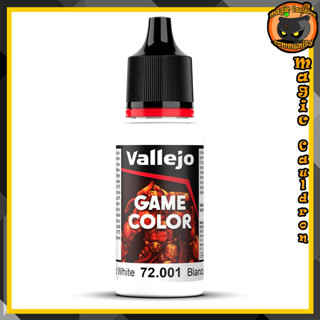 Dead White 18ml. New Vallejo Game Color สีอะคริลิคสูตรน้ำ