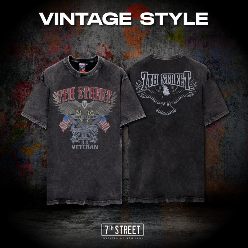 7th Street (ของแท้) ผ้าฟอกวินเทจ รุ่น V-USV002