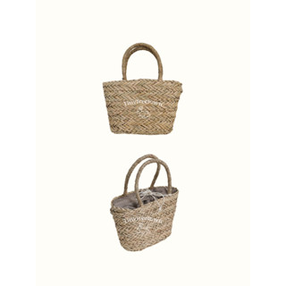 Tinytreetown - Mini korea straw basket bag