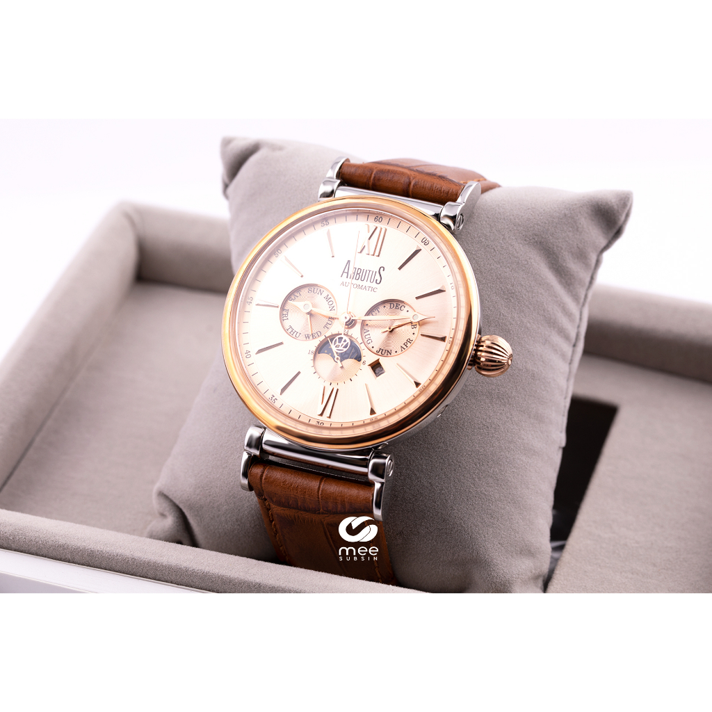 ARBUTUS 5th Ave Automatic Rose Gold Dial Men's Watch [AR1710TRRF]