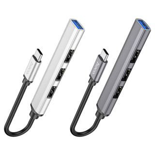 Hoco Type-C hub 4in1 “HB26” สำหรับโอนถ่ายข้อมูลและเชื่อมต่ออุปกรณ์เสริม USB3.0+USB2.0*3