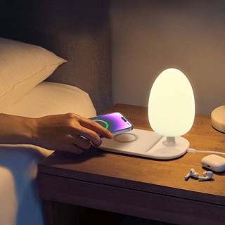 โคมไฟหัวนอน โต๊ะทำงาน พร้อมชาร์จมือถือด้วย Wireless  Fast Charging desk lamp Y3 [LDNIO] RPG Colorful Lights