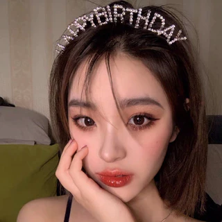 [ส่งด่วน] ที่คาดผม สายสะพาย ลายวันเกิด Happy Birthday มงกุฎลายวันเกิด