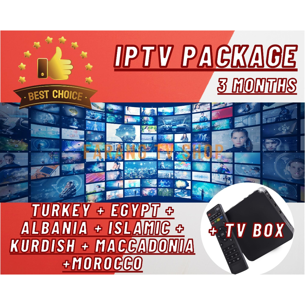 IPTV Package 3 Months With Android TV box , TURKEY GROUP, TV ONLINE, live Sport events, movies, news and more++