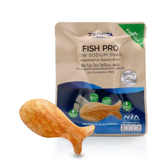 ZEAVITA Fish Pro Low Sodium Snack 40g.รสสาหร่ายทะเล เหมาะกับ ผู้ป่วยโรคโต พร้อมทานได้ทันที