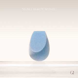 QOO Velvet Beauty Sponge ฟองน้ำแต่งหน้า แบบmicrofiber ผิวกำมะหยี่