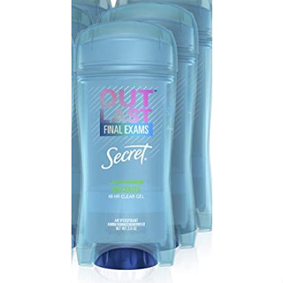 Secret Outlast Clear Gel Antiperspirant &amp; Deodorant for Women Unscented 73g FINAL EXAMS ระงับกลิ่นกายได้นานถึง 48 ชม.