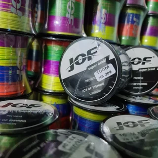 สายpeถัก8คละสี มีสีสลับและสีดำ✅️ แบรนด์📌jof📌แท้100%ยาว100เมตร By Japan👍