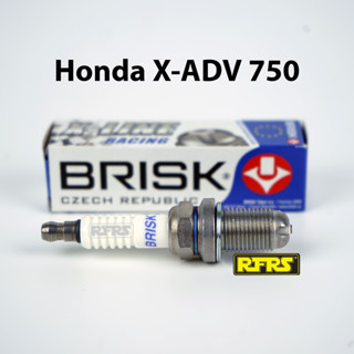 หัวเทียน BRISK X-Line 4 เขี้ยว แกนเงิน HONDA X-ADV 750 Spark Plug (7X41ROD) รองรับทุกน้ำมัน Made in EU