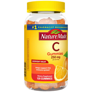 กัมมี่วิตามินซี Nature Made Vitamin C 250 mg Gummies, Dietary Supplement, 120 Count กัมมี่ ซี ขนาด120ตัว