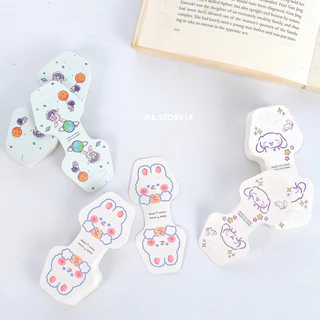 💗พร้อมส่ง💗ร้านไทย กระดาษ แป้นยางรัดผม แป้นสร้อย 100 แผ่น