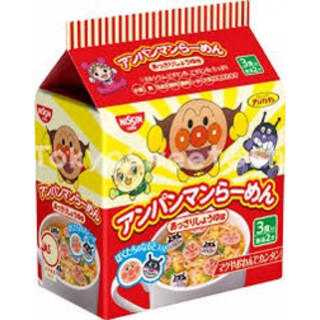 Nissin Anpanman Ramen - นิชชิน อันปังแมน บะหมี่กึ่งสำเร็จรูปสำหรับเด็ก  รสโชยุ 90g.