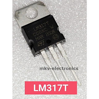 (2ตัว) LM317T , 1.5A แรงดันไฟ1.25V-37V , TO-220AB (รหัสสินค้า M01239)