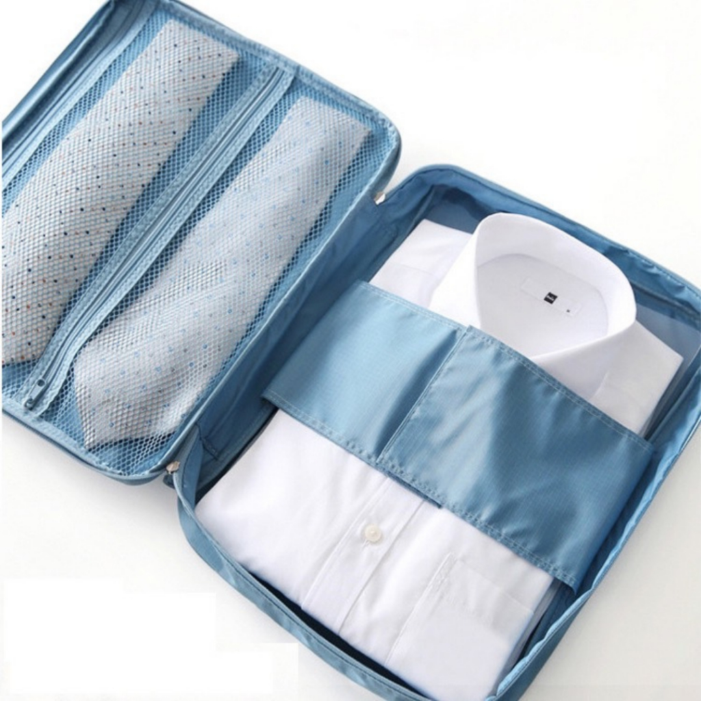 (สินค้าพร้อมส่งจากไทย) กระเป๋าเก็บเสื้อเชิ้ต สะดวกพกพาง่าย เหมาะสำหรับท่องเที่ยว (M0043)