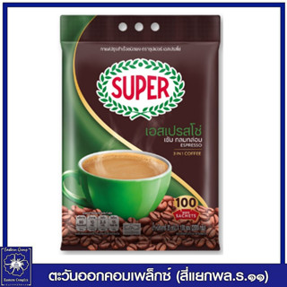 ซุปเปอร์กาแฟ 3in1 เอสเปรสโซ่  (สีเขียว) 2000 กรัม (20 กรัม x 100 ซอง) 2698