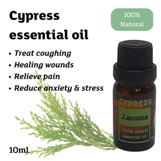 j.aroma น้ำมันหอมระเหยสนไซเปรส สกัดจากธรรมชาติ 100% j.aroma Cypress essential oil 100% Natural