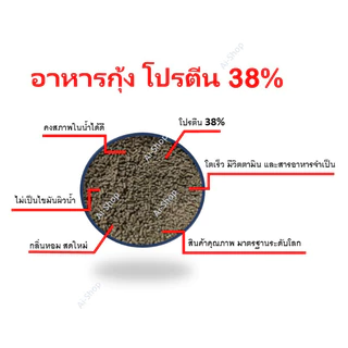 อาหารกุ้ง (คาร์กิล) ขนาดเล็ก สำหรับกุ้งเล็กทุกชนิด ​ โปรตีนสูง ซองซิปอย่างดี จัดเก็บง่าย ใช้งานสะดวก