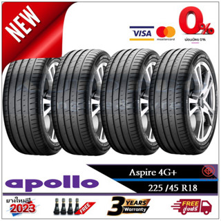 225/45R18 Apollo Aspire4G+ |2,4 เส้น| *ปี2023*-ส่งฟรี- ผ่อน0% ยางใหม่/ยางอะพอลโล่