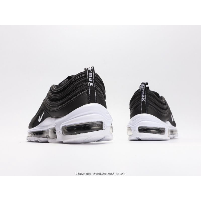 ของแท้ 100% Nike Air Max 97 Triple White Black Silver