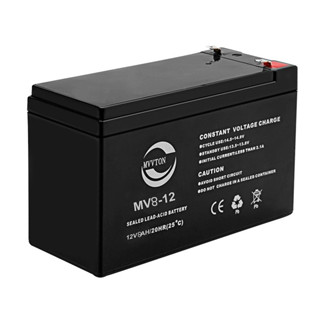 MVVTON แบตเตอรี่แห้ง 12V 8ah แบตเตอรี่เครื่องสำรองไฟ แบตเตอรี่เครื่องพ่นยา แบตเตอรี่ถังพ่นยา