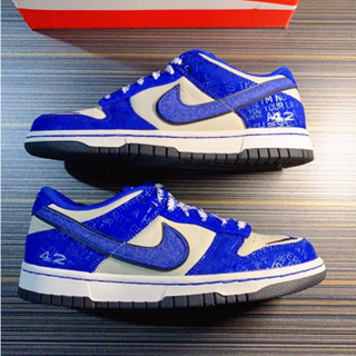 （ของแท้ 100 %）Nike Dunk Low (GS) "Jackie Robinson" Retro น้ำหนักเบา