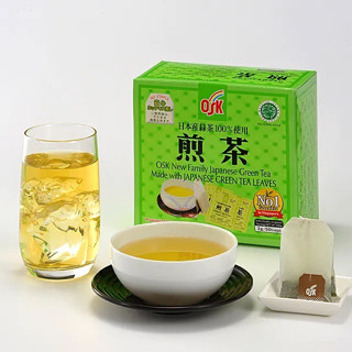 🍵 ชาเขียวสูตรต้นตำหรับญี่ปุ่น OSK New Family Japanese green tea 2g/50bags