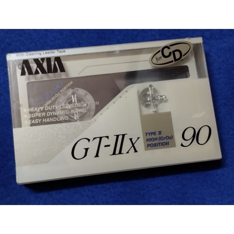 Fuji Axia GT-IIx 90 CrO2 เทปเปล่าโครเมี่ยมซีลในห่อ High Position Type II CrO2 90 นาที