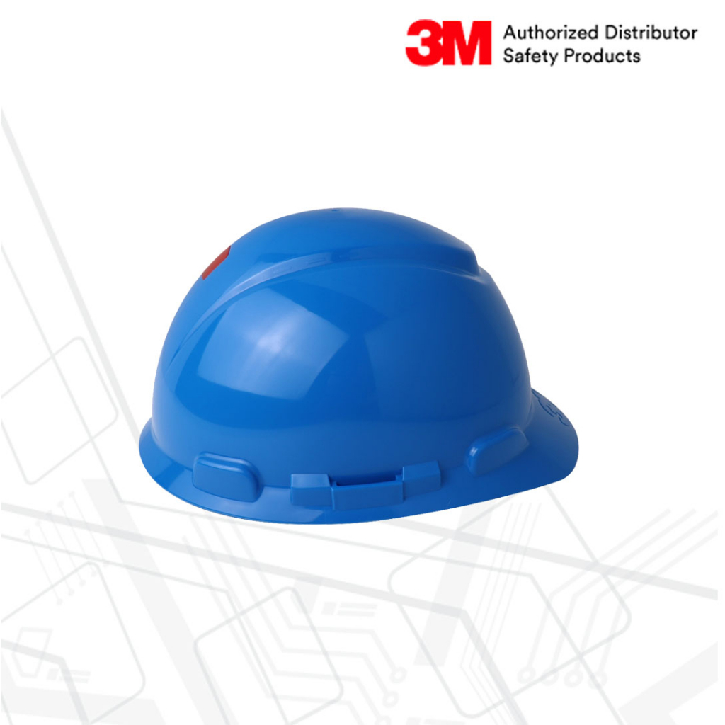 หมวกนิรภัย รุ่น H-703SFR แบบปรับหมุน สีน้ำเงิน 3M™ (ไม่รวมสายรัดคางค่ะ)