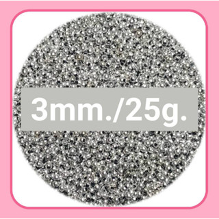 ลูกปัด มุก ทอง/เงิน พลาสติก 3/4/5/6/8/10mm.