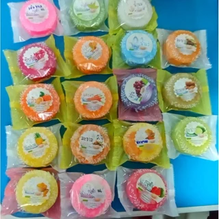 สบู่อัดก้อนถุงซิลพร้อมสติ๊กเกอร 100กรัม